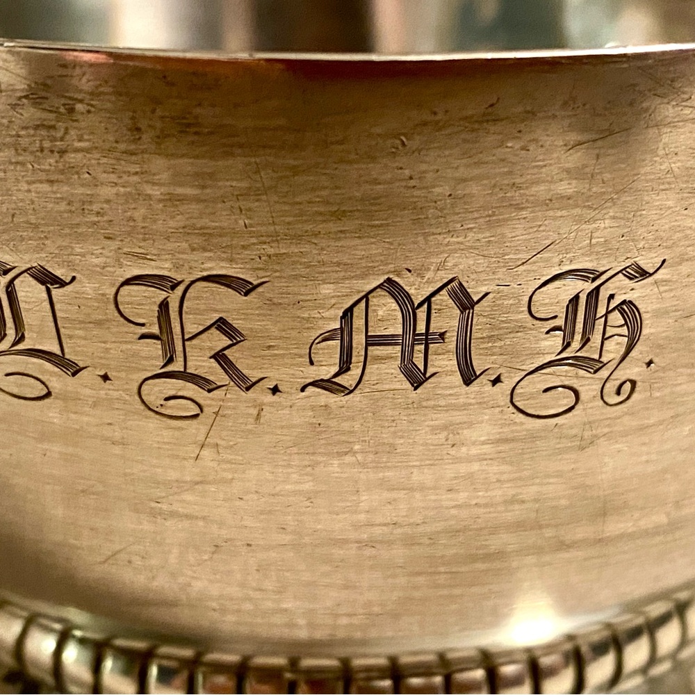Antique Deakin&Francis Sterling Silver Sugar Bowl (Birmingham, England 1901) - Picture 10 of 11